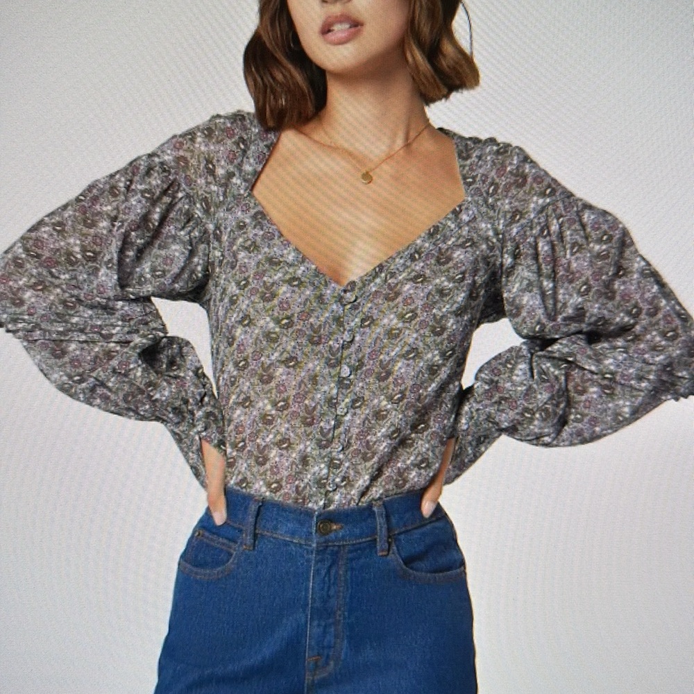 Talma Long Sleeve Cotton Top *NWT